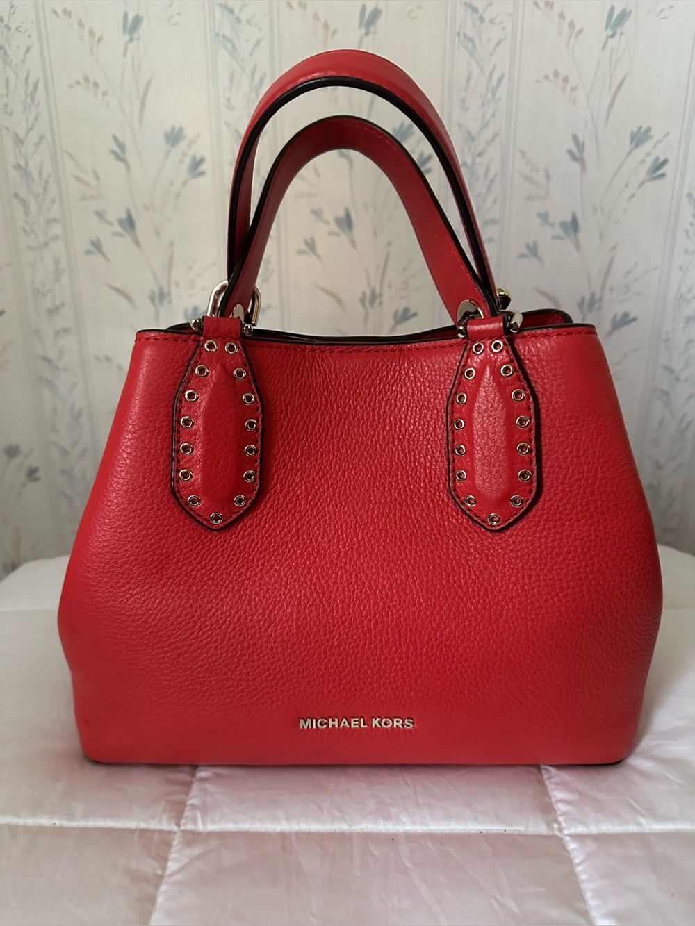 Michael Kors Orange Leather Satchel